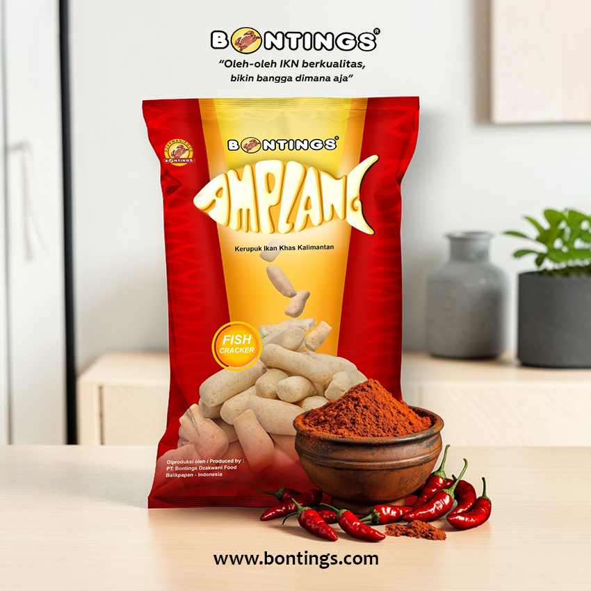 Amplang Bumbu Balado Bontings 50 gr & 100 gr