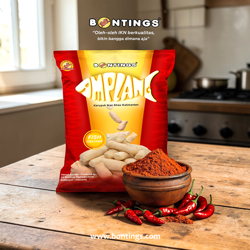 Amplang Bumbu Balado Bontings 50 gr & 100 gr