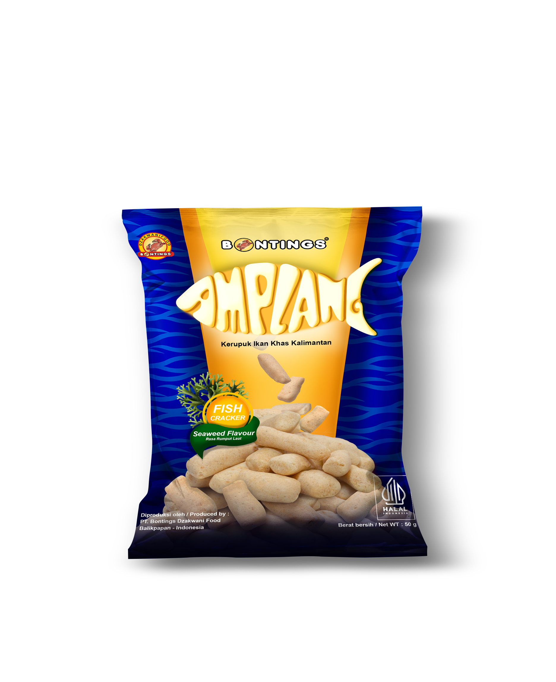 Amplang Rumput Laut Bontings 50 gr & 100 gr
