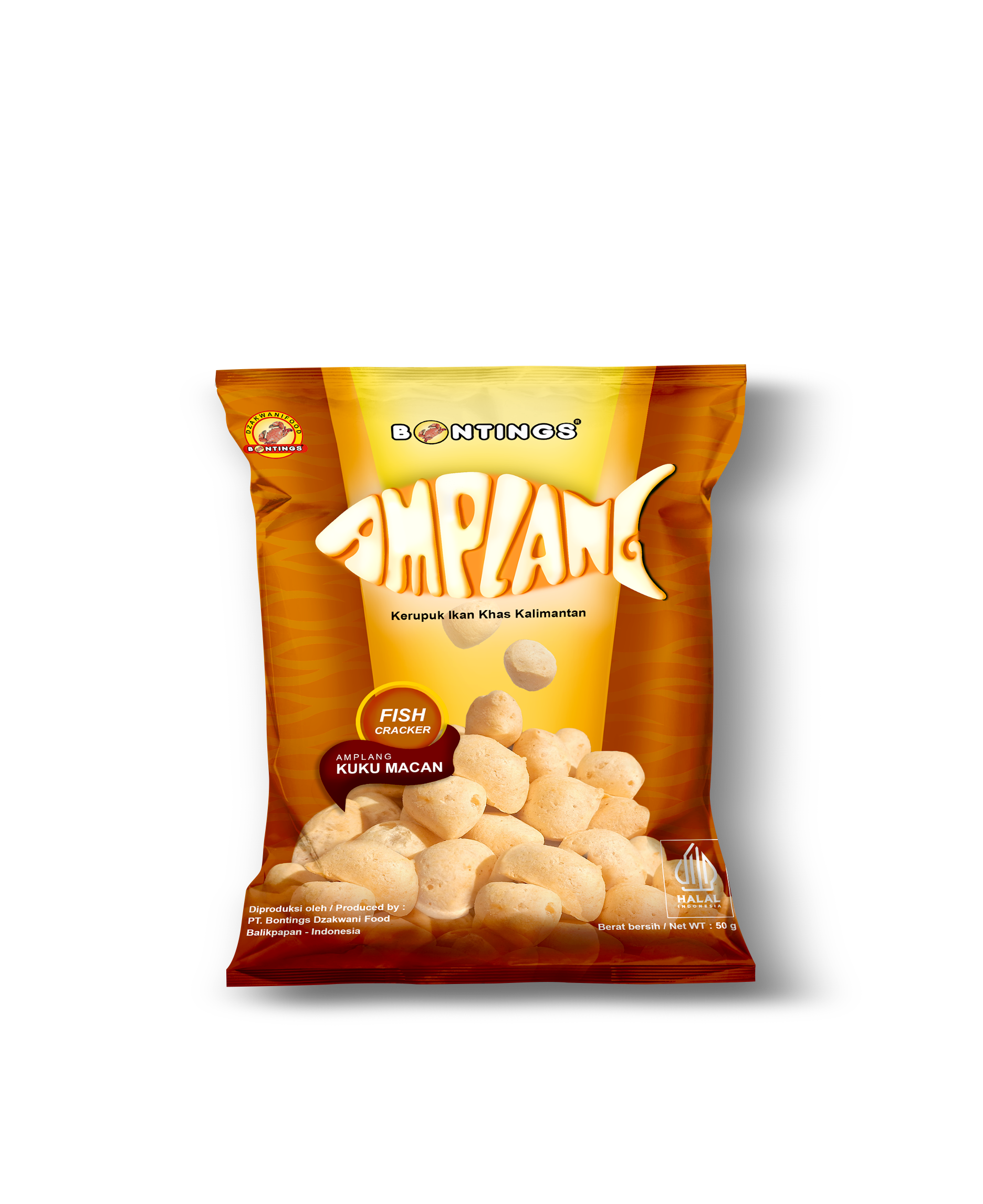 Amplang Kuku Macan Bontings 50 gram & 100 gram