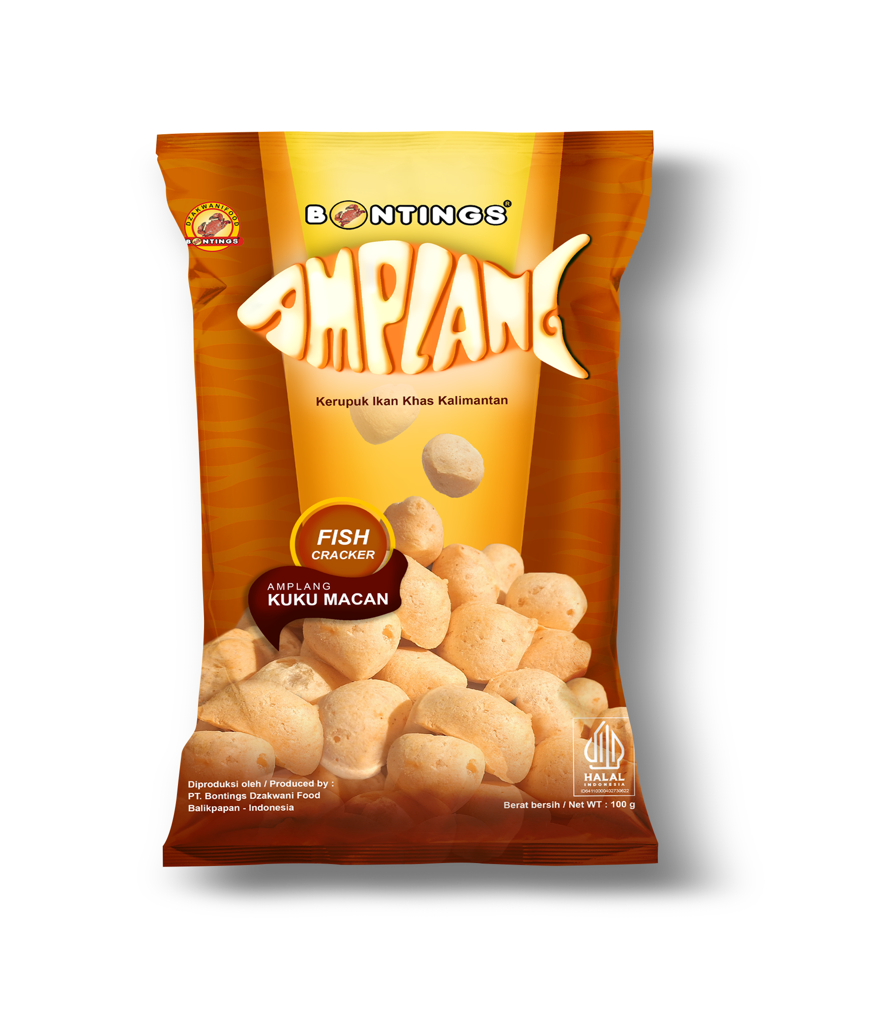 Amplang Kuku Macan Bontings 50 gram & 100 gram