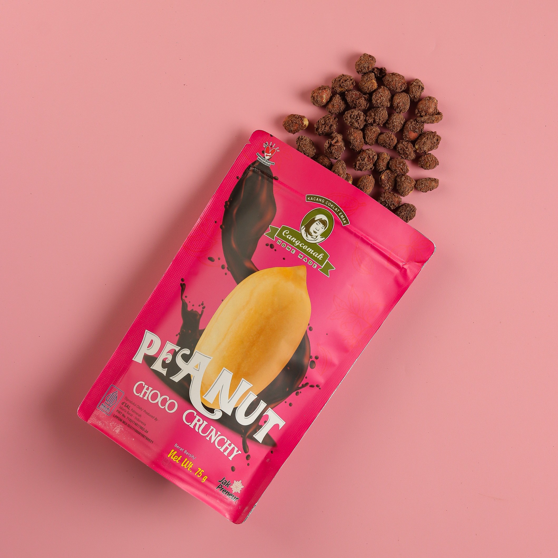 Snack Cemilan Kacang Coklat Panggang Cangcomak