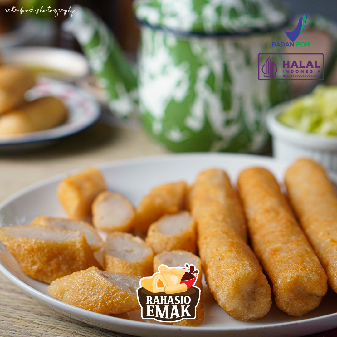 Pempek Lenjer Besar Rahasio Emak Ikan Tenggiri Frozen (Asli Palembang)
