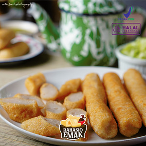 Pempek Lenjer Besar Rahasio Emak Ikan Tenggiri Frozen (Asli Palembang)