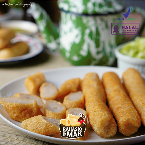 Pempek Lenjer Besar Rahasio Emak Ikan Tenggiri Frozen (Asli Palembang)