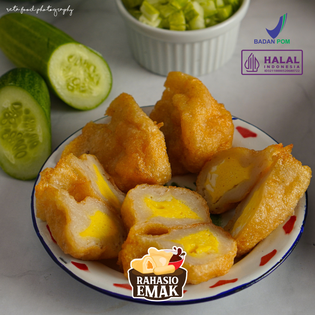 Pempek Telor Kecil Rahasio Emak Ikan Tenggiri Frozen (Asli Palembang)
