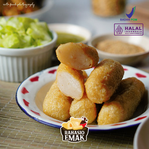 Pempek Lenjer Kecil Rahasio Emak Ikan Tenggiri Frozen (Asli Palembang)