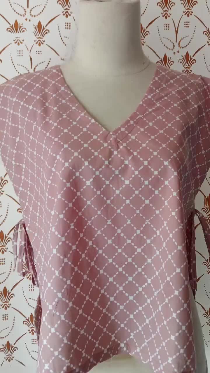 Vest batik side tie