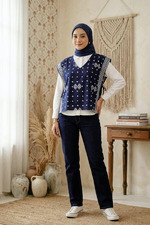 Vest batik side tie