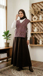 Vest batik side tie