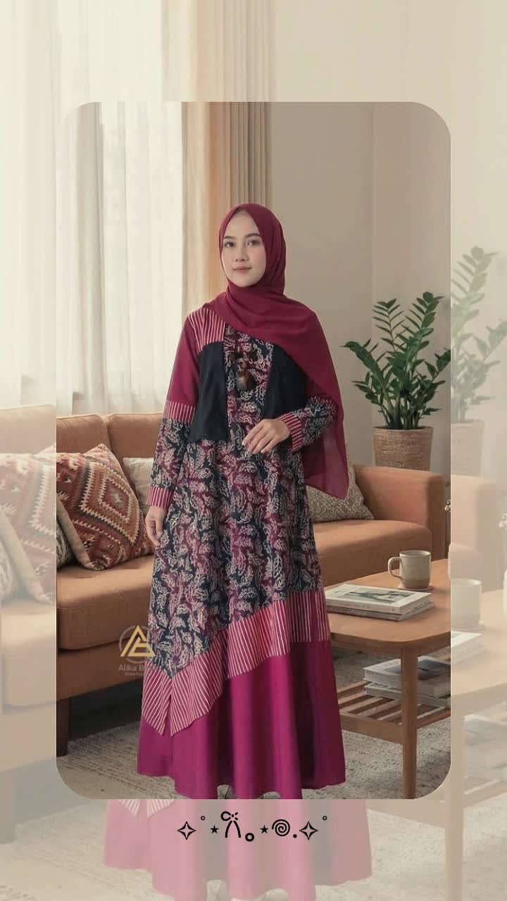 Gamis batik Aruna