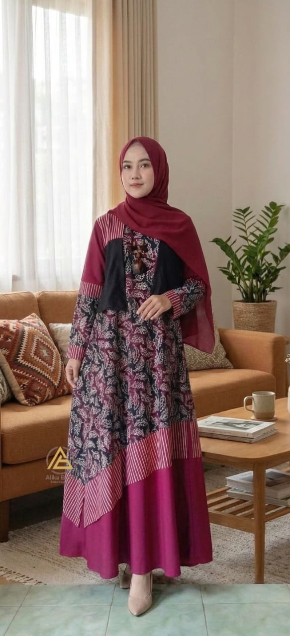 Gamis batik Aruna