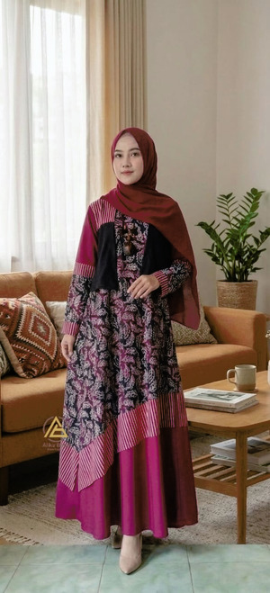 Gamis batik Aruna