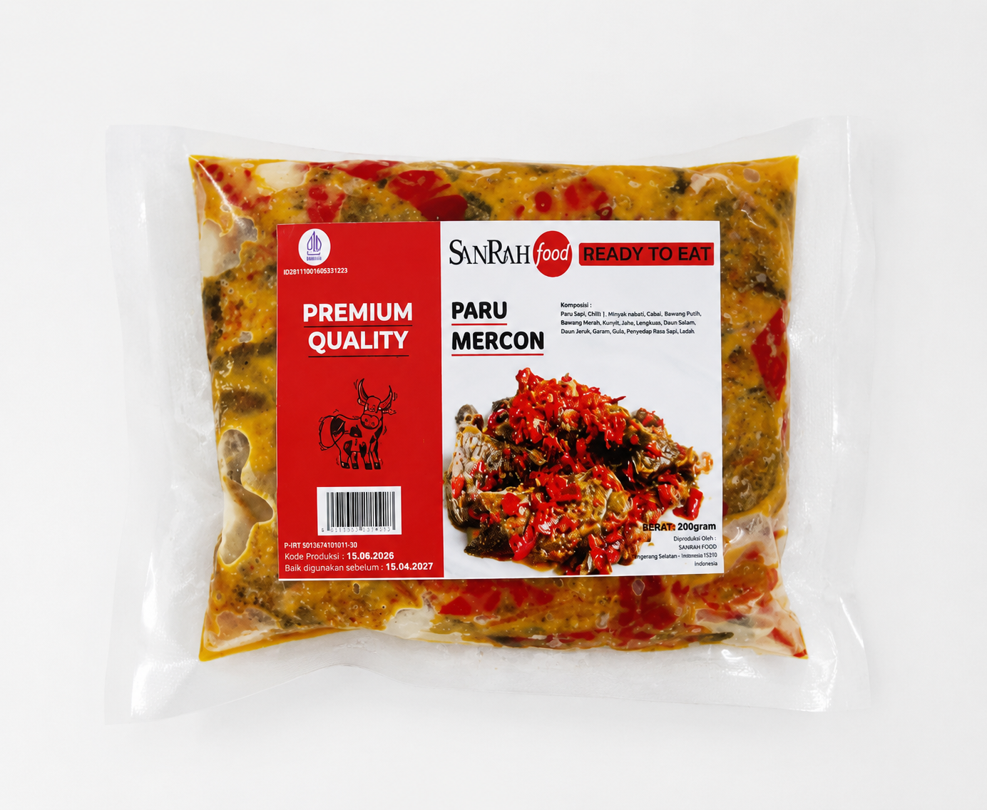 Paru Mercon Frozen Sanrah Food 200gr