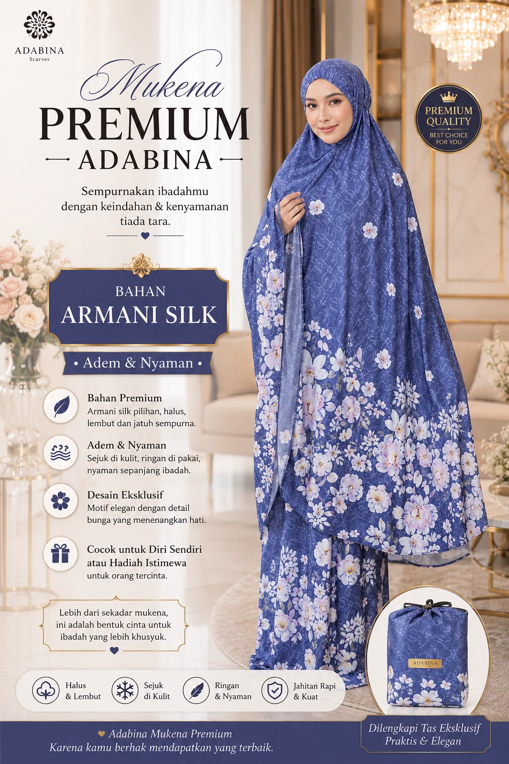 Mukena Premium | Armani Slink