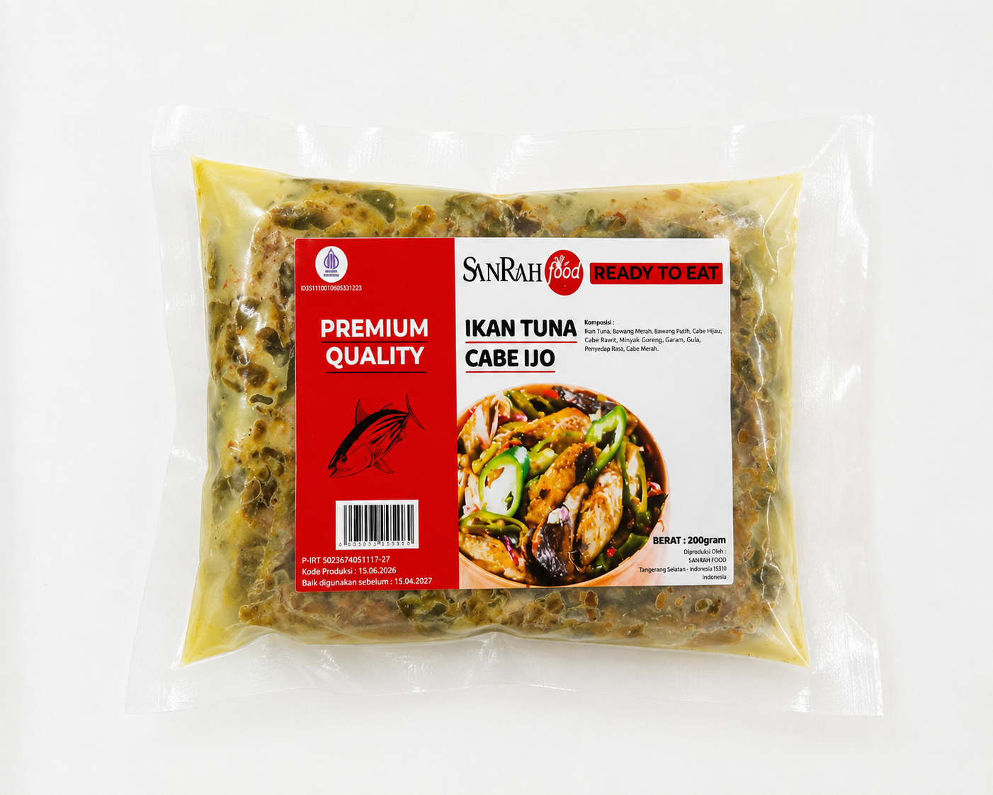 Tuna Cabe Ijo Frozen Sanrah Food 190gr