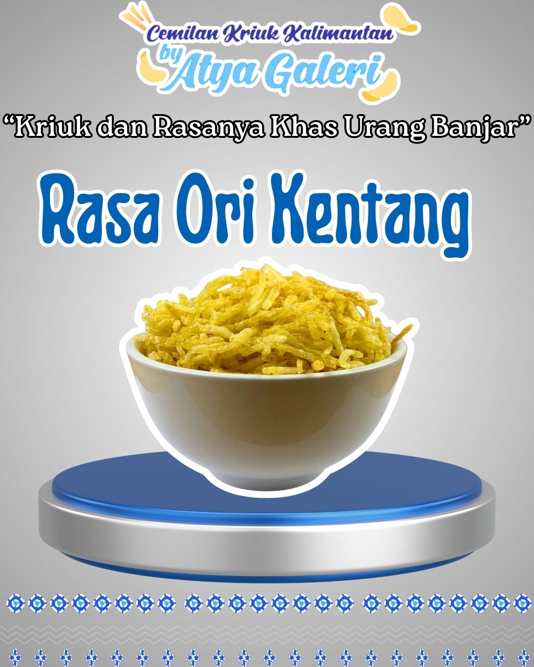 Kentang Kriuk Kalimantan | Keripik Kentang | Kentang Mustofa