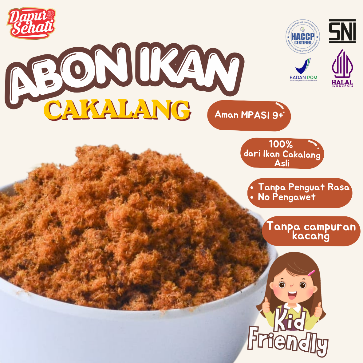 Abon Ikan Cakalang Dapur Sehati Tanpa MSG Tanpa Pengawet