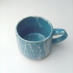 JINJIT POTTERY  Splash Mug  Gelas Keramik Putih - size M