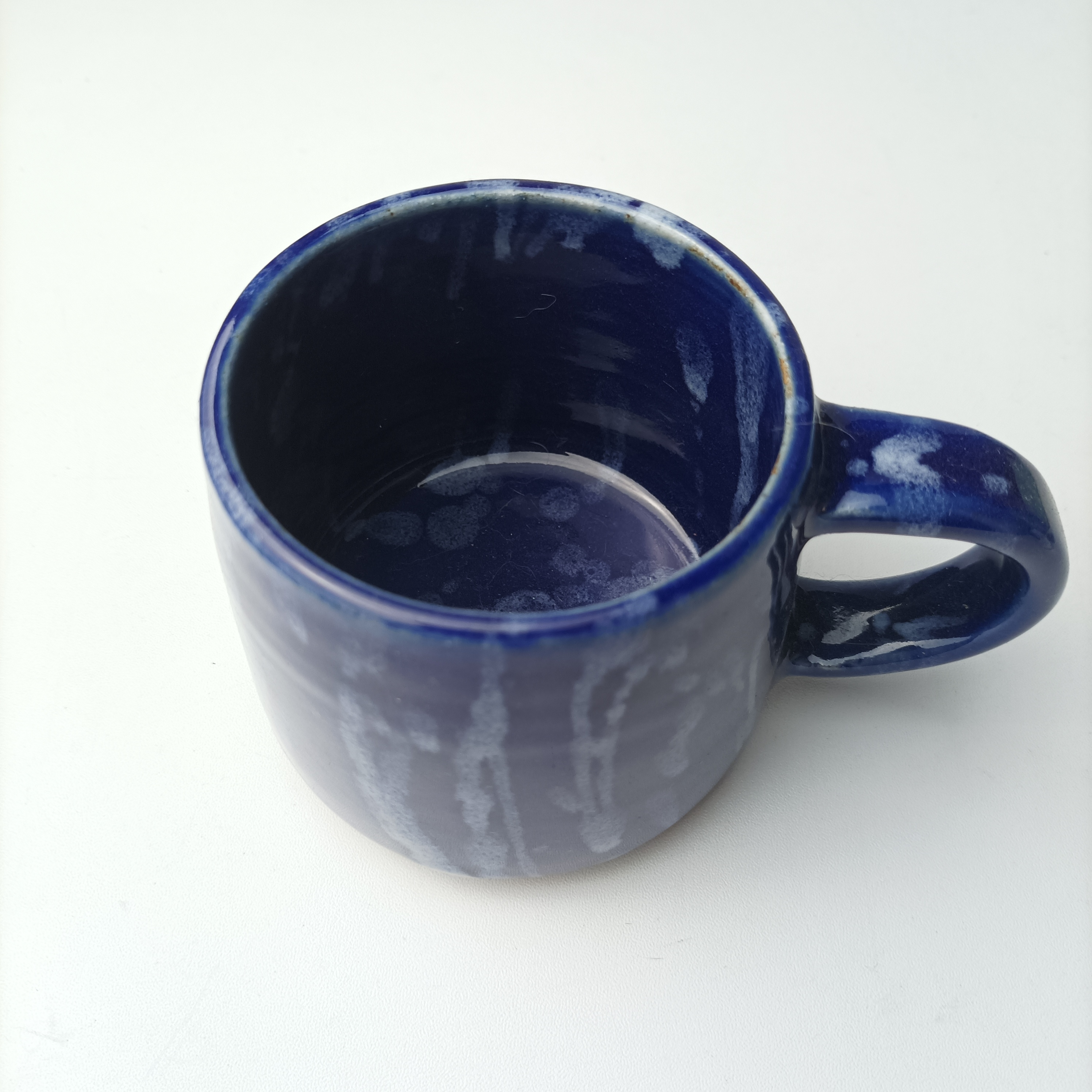 JINJIT POTTERY  Splash Mug  Gelas Keramik Putih - size M