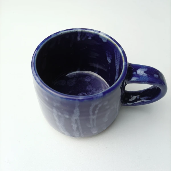 JINJIT POTTERY  Splash Mug  Gelas Keramik Putih - size M