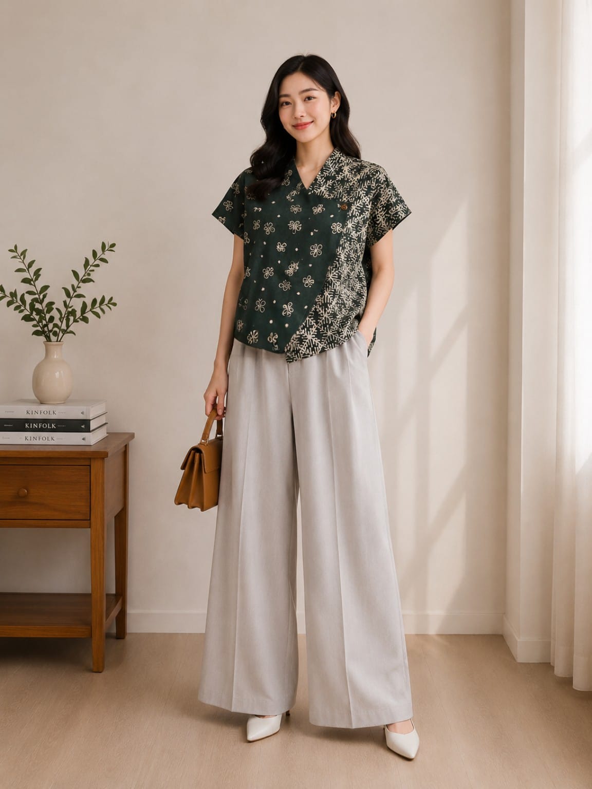 Arunika Blouse - Batik Pewarna Alam - Qaireen Moz