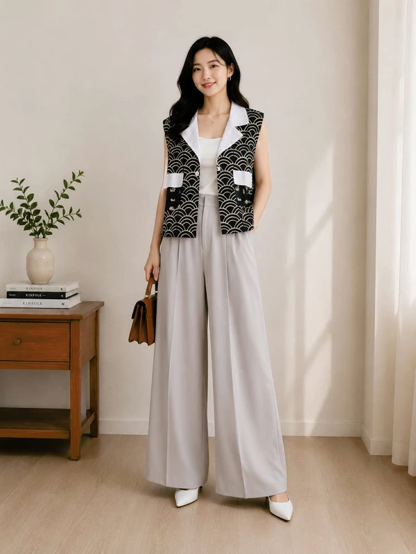 AZORA Vest | Vest Batik Pewarna Alam Wanita | V-Neck Modern | Limited Collection