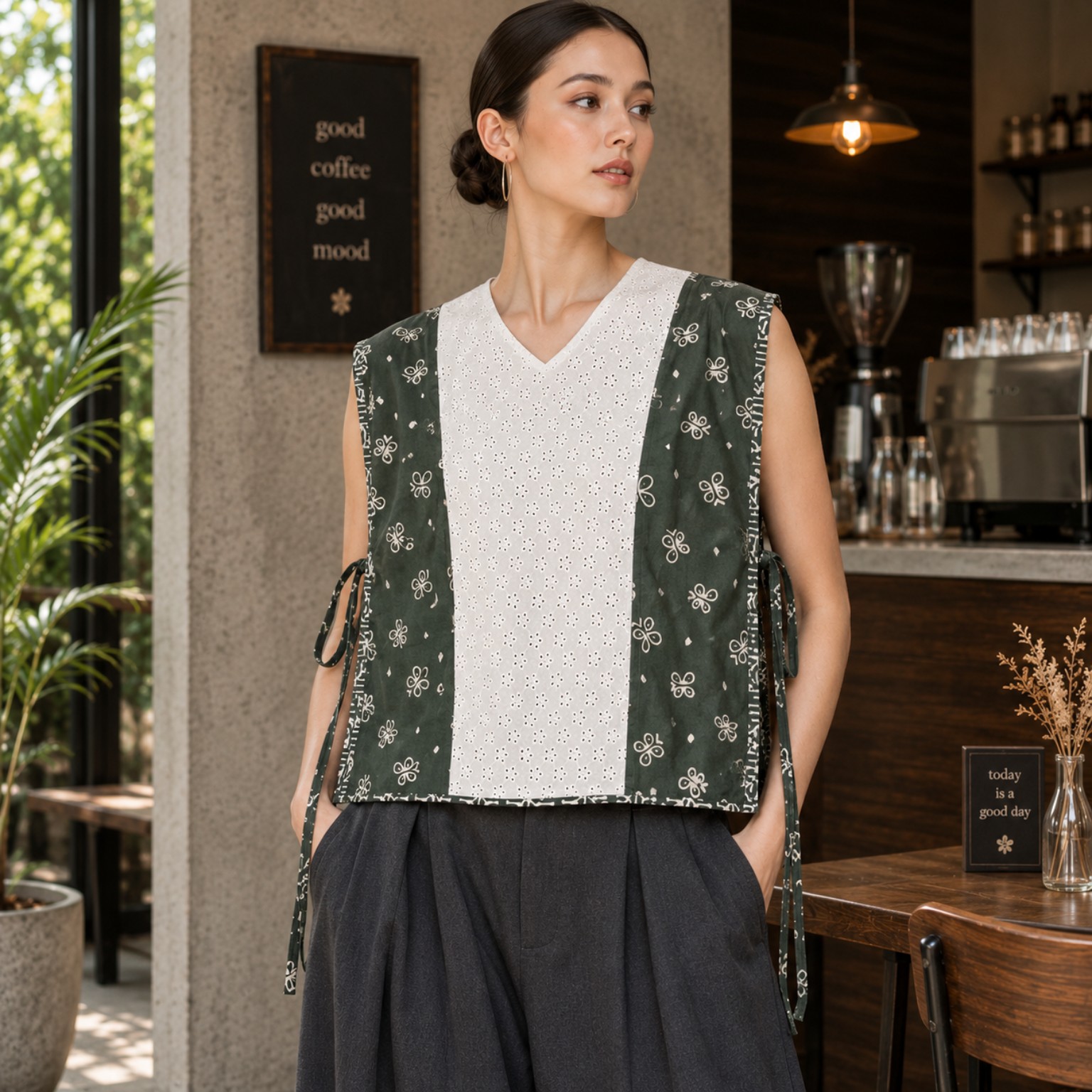 Aruna Vest | Metamorfosa Series | Batik Pewarna Alam x Katun