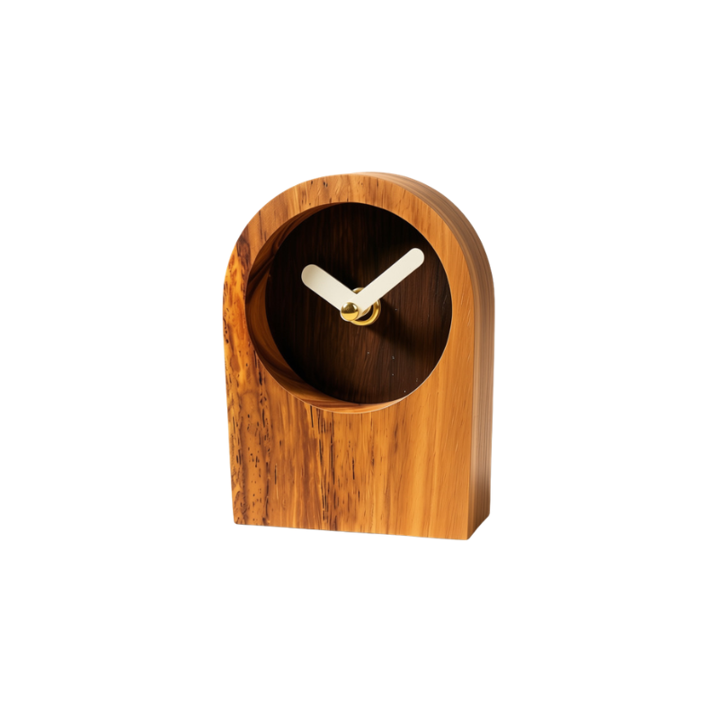 Jam Meja Kayu Aruni