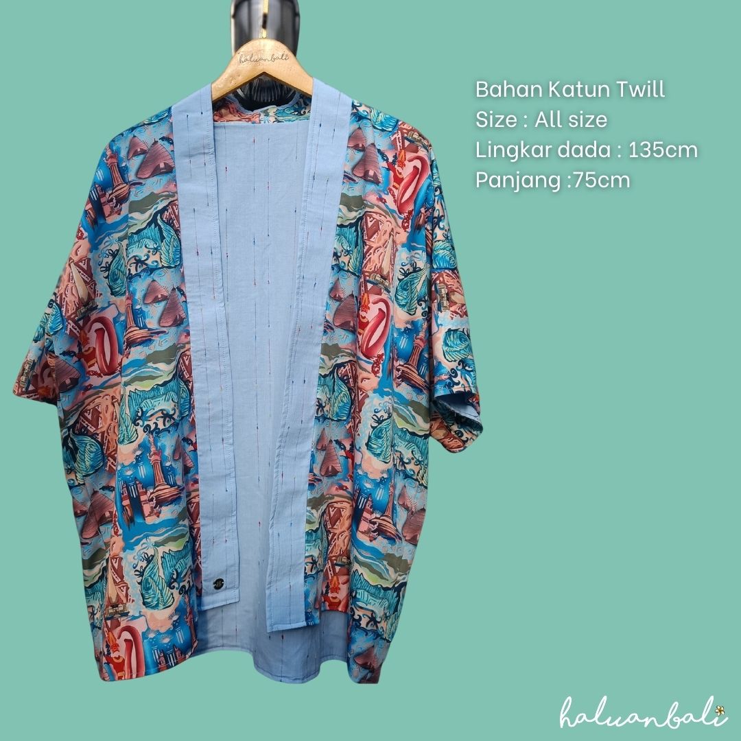 Outer Bolak Balik Katun Twill - Series Ruang Waktu (WITA)