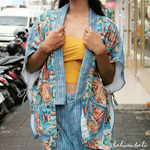Outer Tali Katun Organik - Series Ruang Waktu (WITA) - Warna Biru