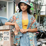 Outer Tali Katun Organik - Series Ruang Waktu (WITA) - Warna Biru