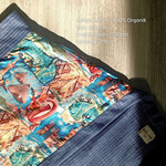 Outer Batwing Katun Organik - Series Ruang Waktu (WITA) - Warna Biru