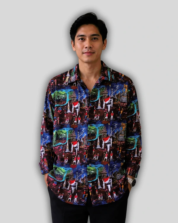 Kemeja 17 Agustus - Tencel - Bahan Kain Organik