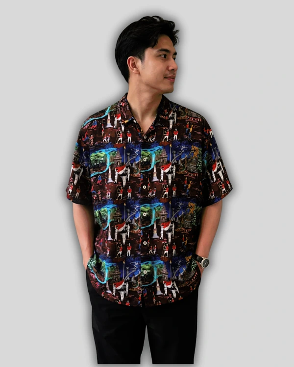 Kemeja 17 Agustus - Tencel - Bahan Kain Organik
