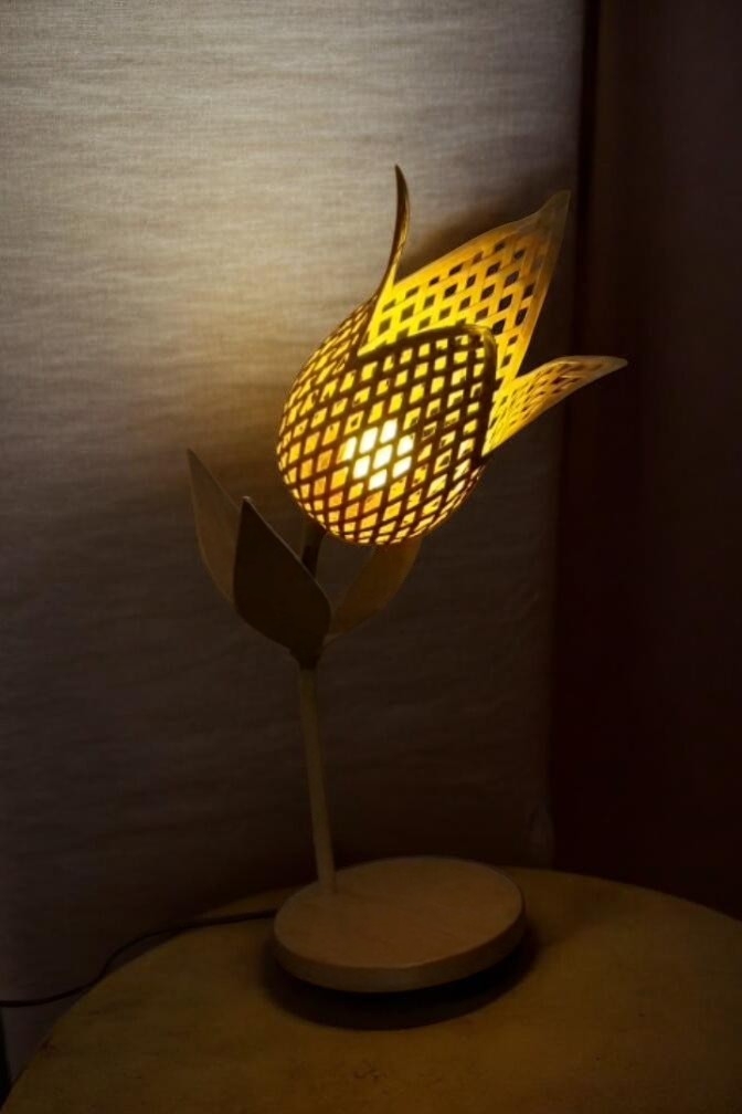 Kap Lampu Bambu