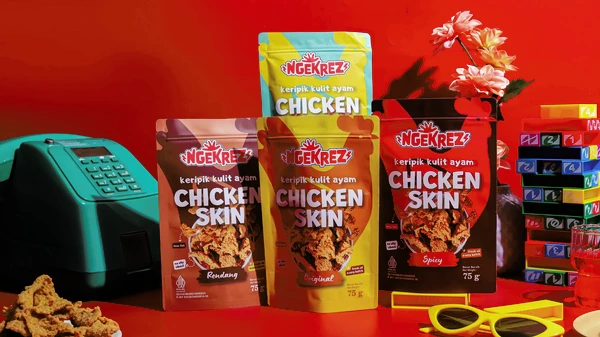 ALL VARIAN Keripik Kulit Ayam Krispi | NGEKREZ Chicken Skin Renyah Gurih Cemilan Enak Murah Snack Crispi Halal