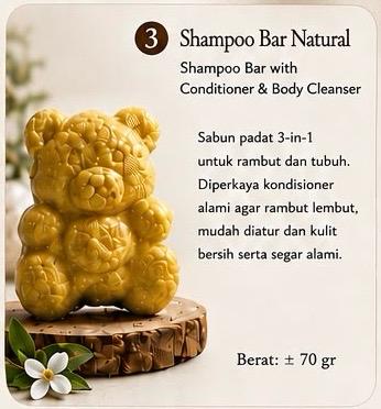 Shampoo Bar Natural Shampoo Bar with Conditioner & Body Cleanser