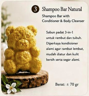 Shampoo Bar Natural Shampoo Bar with Conditioner & Body Cleanser