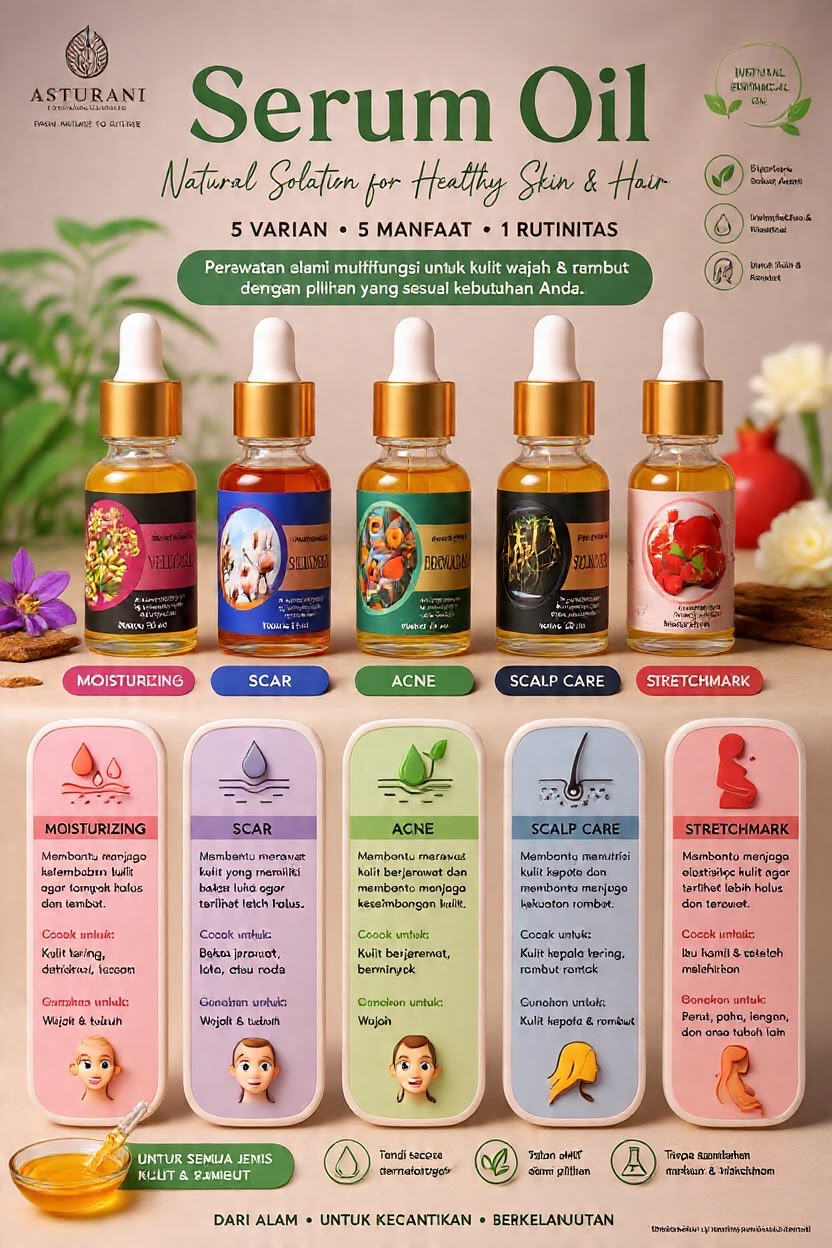 Serum Wajah Alami Silk Derm Botanical Oil Serum 15 ml