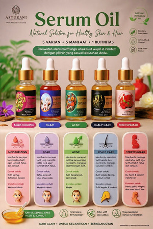 Serum Wajah Alami Silk Derm Botanical Oil Serum 15 ml