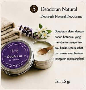 Deodorant Natural | DeoFresh Natural Deodorant 15 gr