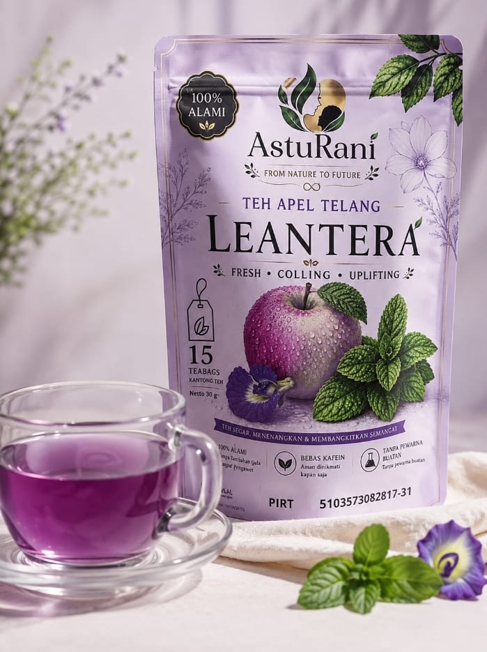 Asturani Leantera | Apple Cornmint with Butterfly Pea Tea
