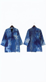 Outer shibori mixed batik