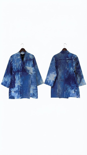 Outer shibori mixed batik