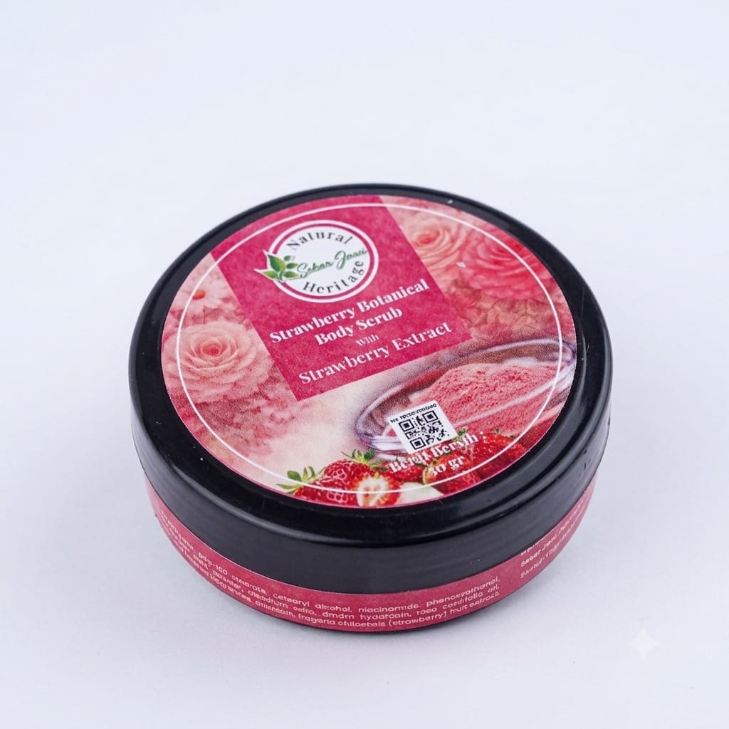STRAWBERRY BOTANICAL BODY SCRUB 50 GRAM