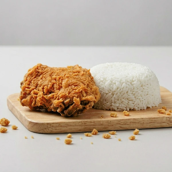 Paket Ngekrez Big – Nasi + Ayam Goreng Krispi (Paha atas / Dada)