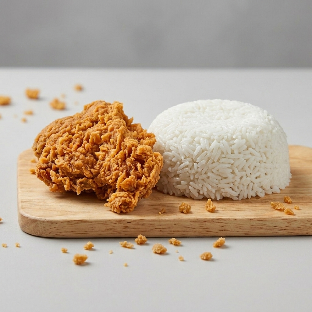 Paket Ngekrez Big – Nasi + Ayam Goreng Krispi (Paha atas / Dada)