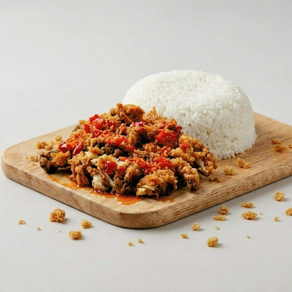 PAKET NGEKREZ GEPREK | Ayam Crispy Sambal Geprek + Nasi | Ayam Krispi Pedas Gurih