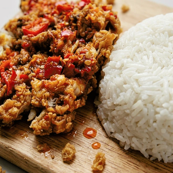 PAKET NGEKREZ GEPREK | Ayam Crispy Sambal Geprek + Nasi | Ayam Krispi Pedas Gurih